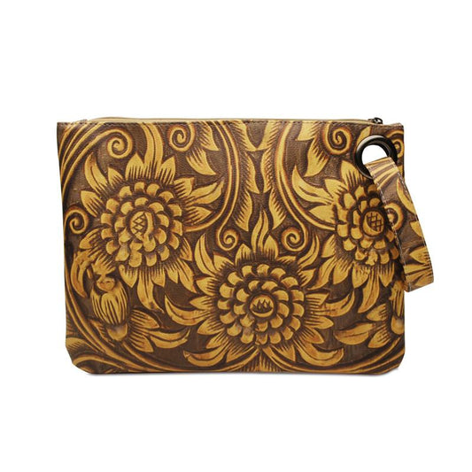 PU Cosmetic Bag Clutch Bag Wrist Bag - KOC