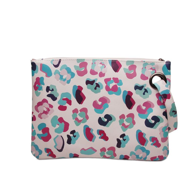 PU Cosmetic Bag Clutch Bag Wrist Bag - KOC