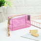 Solid Color PVC Square Makeup Bag