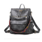 Leather Backpack With Colored Shoulder Straps - KOC