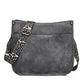 Zipper PU Leopard Messenger Bag - KOC