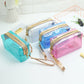 Solid Color PVC Square Makeup Bag