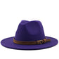 Hat Suede Belt Woolen Hat