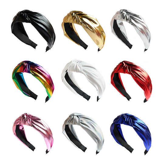 New Bright Color PU Headband|3PCS