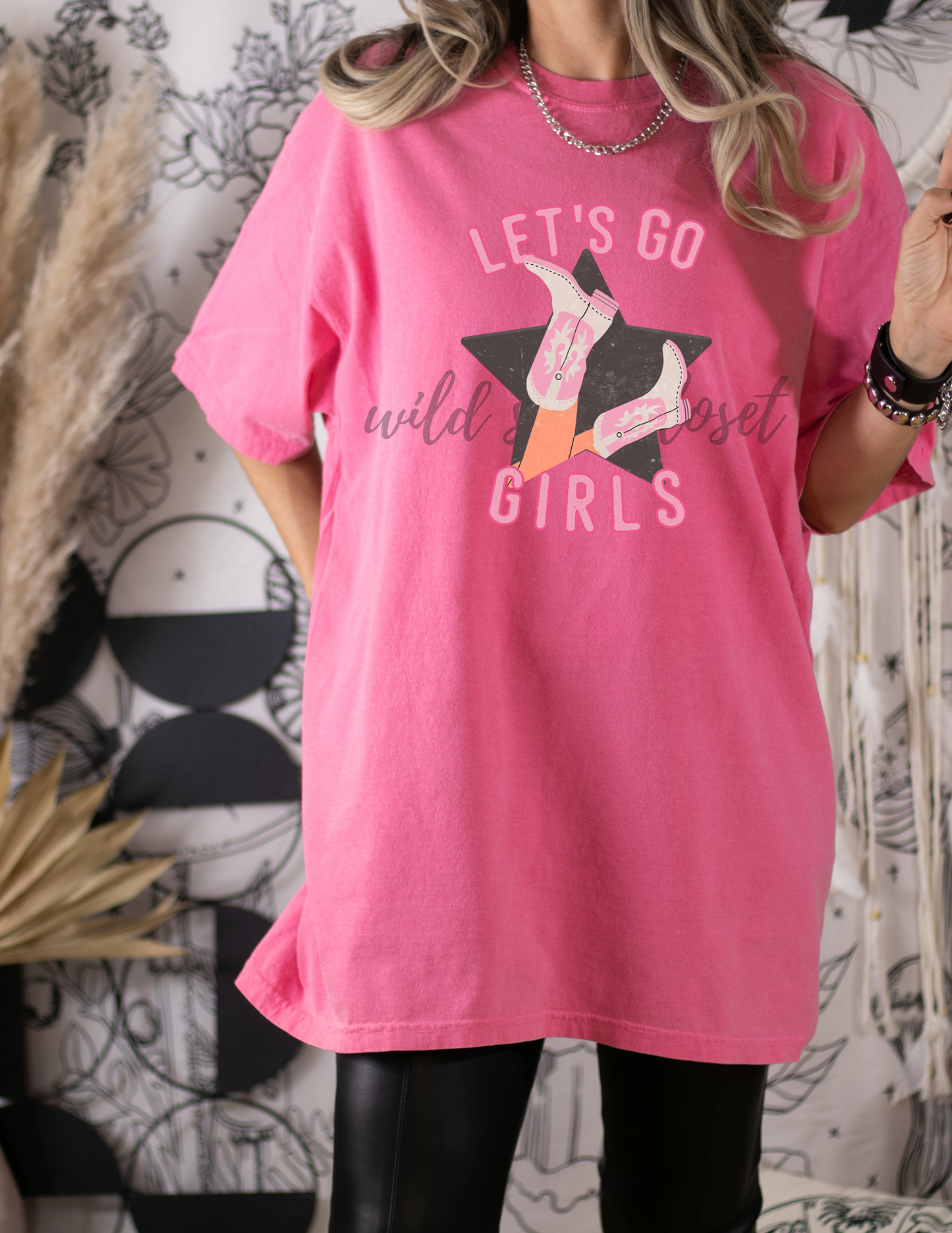 Let's Go Girls Tee Pink