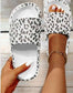 Adult and Kid Leopard Thick Sole Slippers