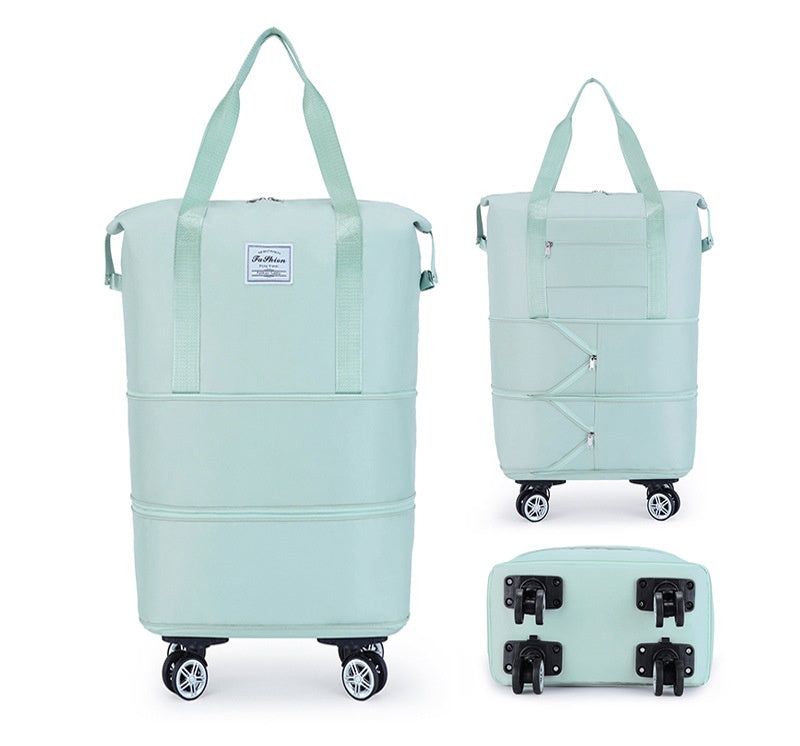 Compactable Bag with Removable Wheels