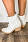 Retro Chunky Heel Ankle Boots