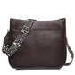 Zipper PU Leopard Messenger Bag - KOC