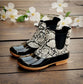 Women's Waterproof Two-Tone Duck Boots - KOC