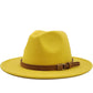 Hat Suede Belt Woolen Hat