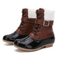 Anti-Slip Plush Boot for Outdoor-Brown