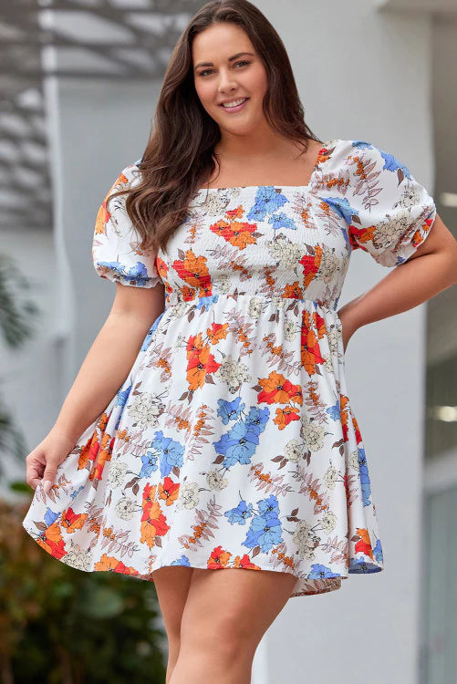 Plus Size Floral Dress