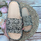 Adult and Kid Leopard Thick Sole Slippers