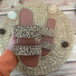 Straight Leopard Beach Sandals