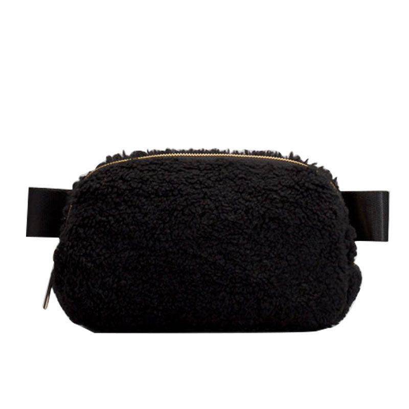 Faux fur belt bag