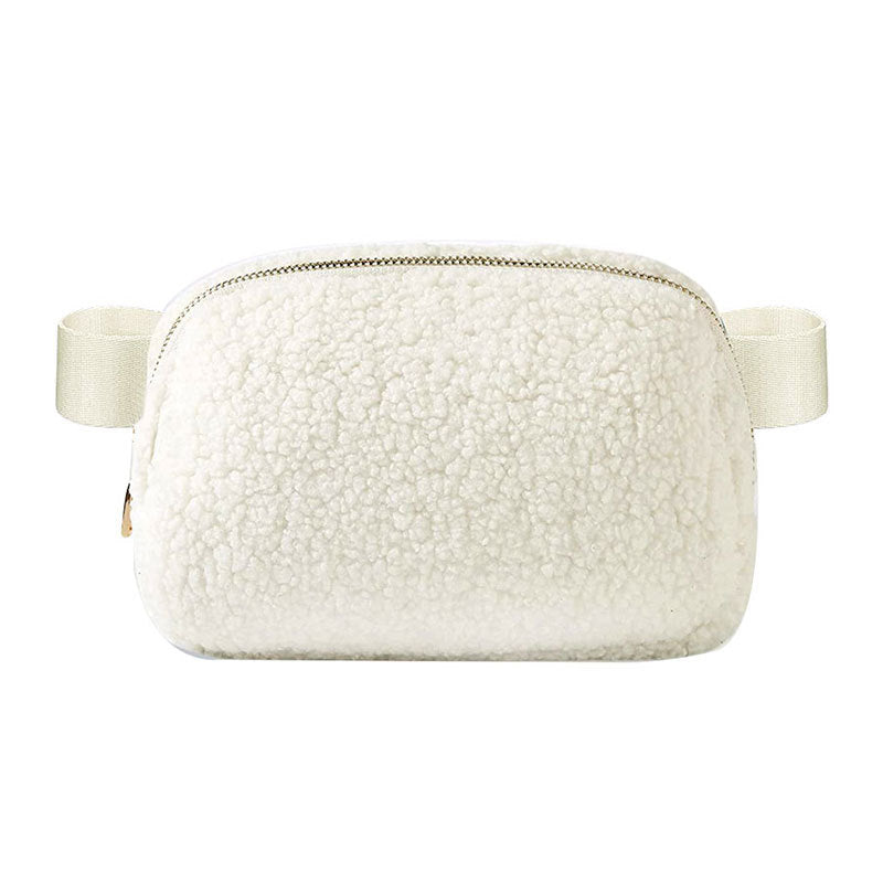 Faux fur belt bag