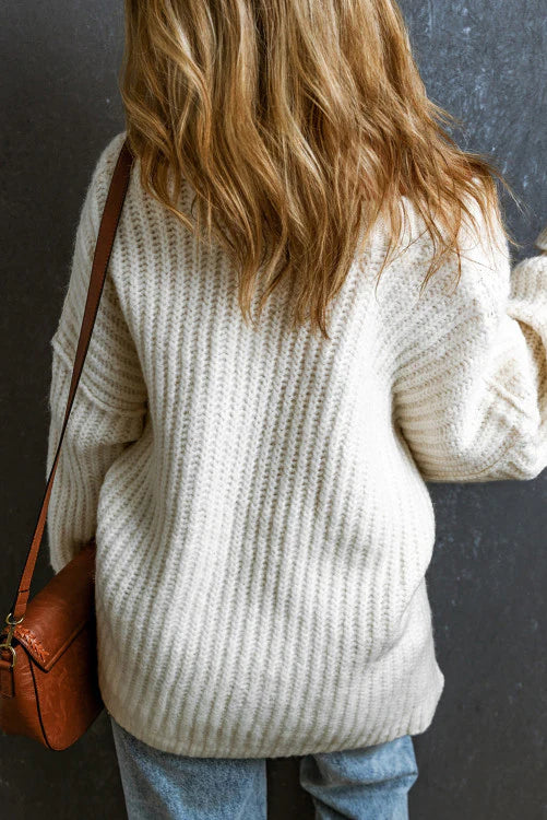 White Slouchy Sweater