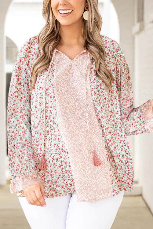 Plus Size Floral Blouse