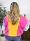 Colorblock Plus Size Sweatshirt RTS