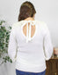 White Tie Back Sweater RTS