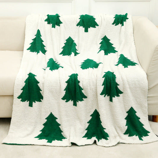 Half Fleece Christmas Blanket