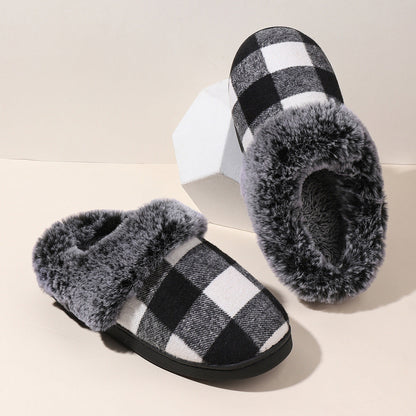 Checkered House Slippers