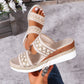 Casual Canvas Wide Strap Sandals