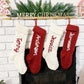 Hand Embroidered Name Knitted Christmas Stockings