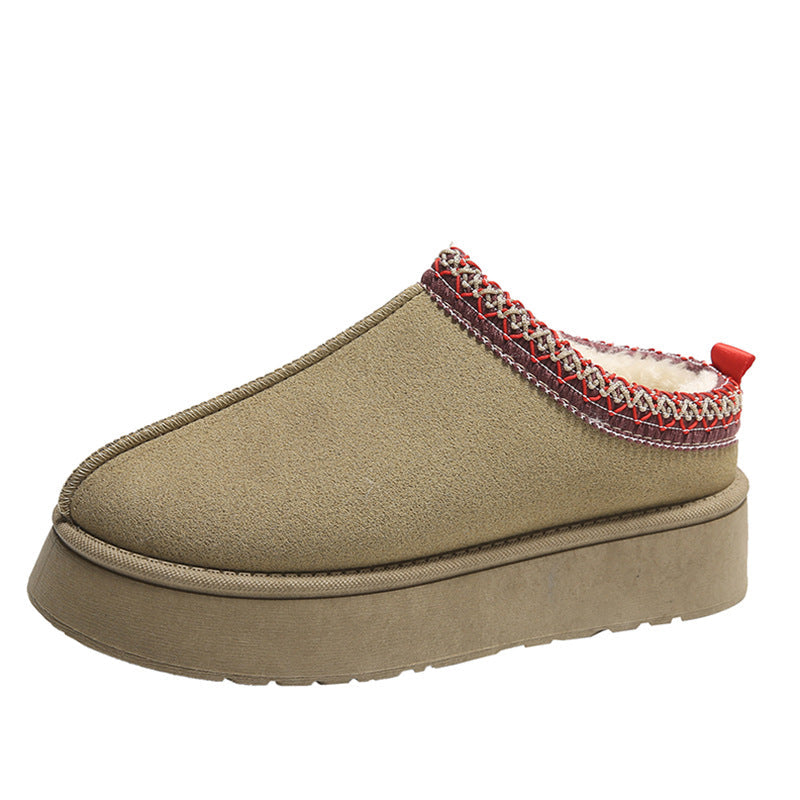 Fleece Warm Thick Sole Cotton Shoes