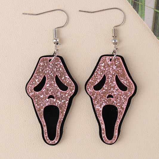 Halloween Ghost Face Earrings(moq 2)