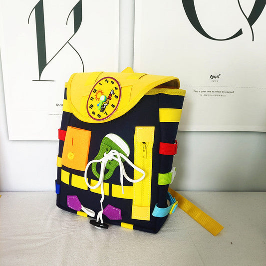 Kids Toy Felt Busy Board Backpack