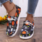 Halloween Pumpkin Print Loafers