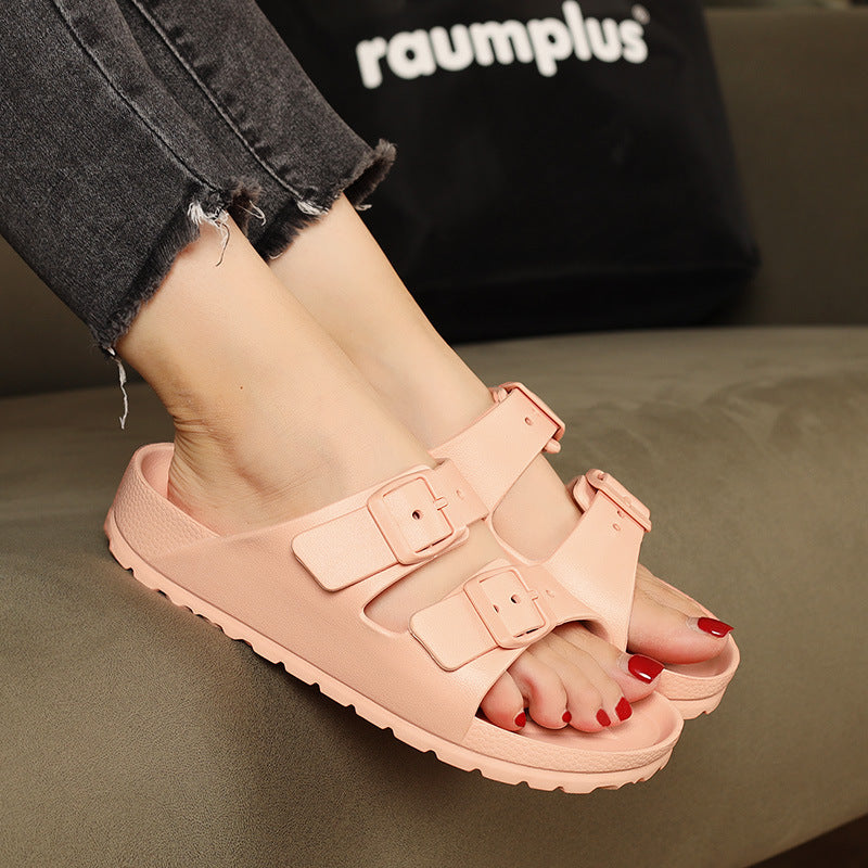 Double-buckle EVA Slippers