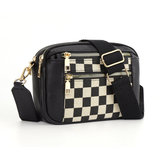 Checkered Crossbody Bag