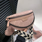 Camel Colorblock Strap Chain Shoulder Bag With Coin Purse