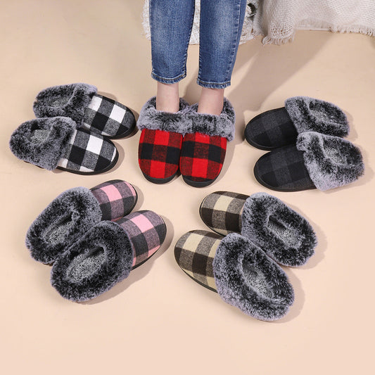 Checkered House Slippers