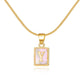 English Letter Pendant Necklace