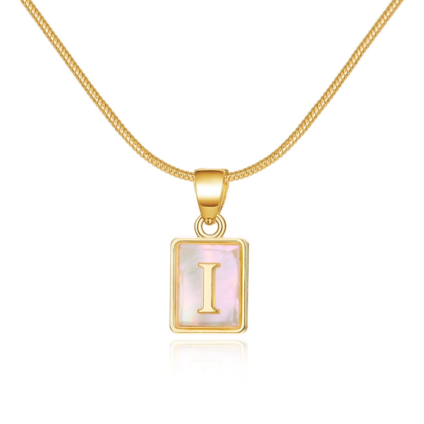 English Letter Pendant Necklace