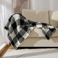 Half Fleece Checkerboard Blanket