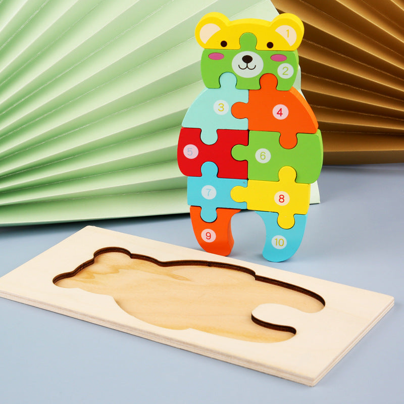 Animal Cartoon Three-Dimensional Puzzle Toy