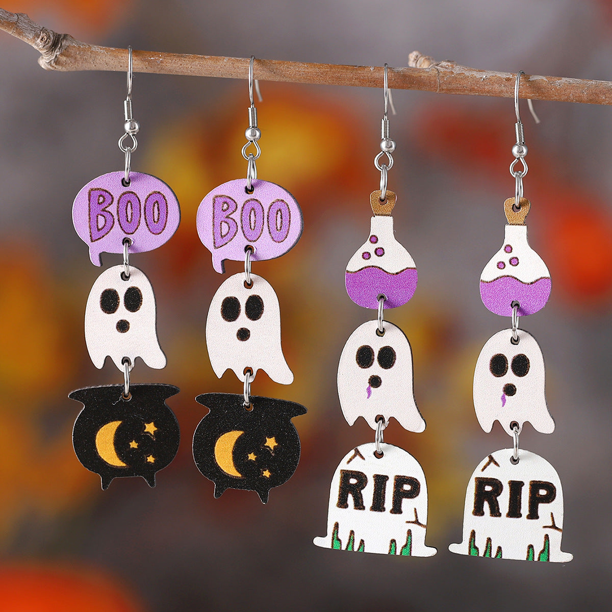 Halloween Cute Ghost Earrings