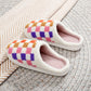 Rainbow Checkered Slippers