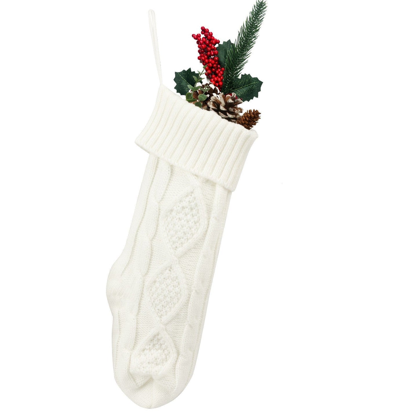 Hand Embroidered Name Knitted Christmas Stockings