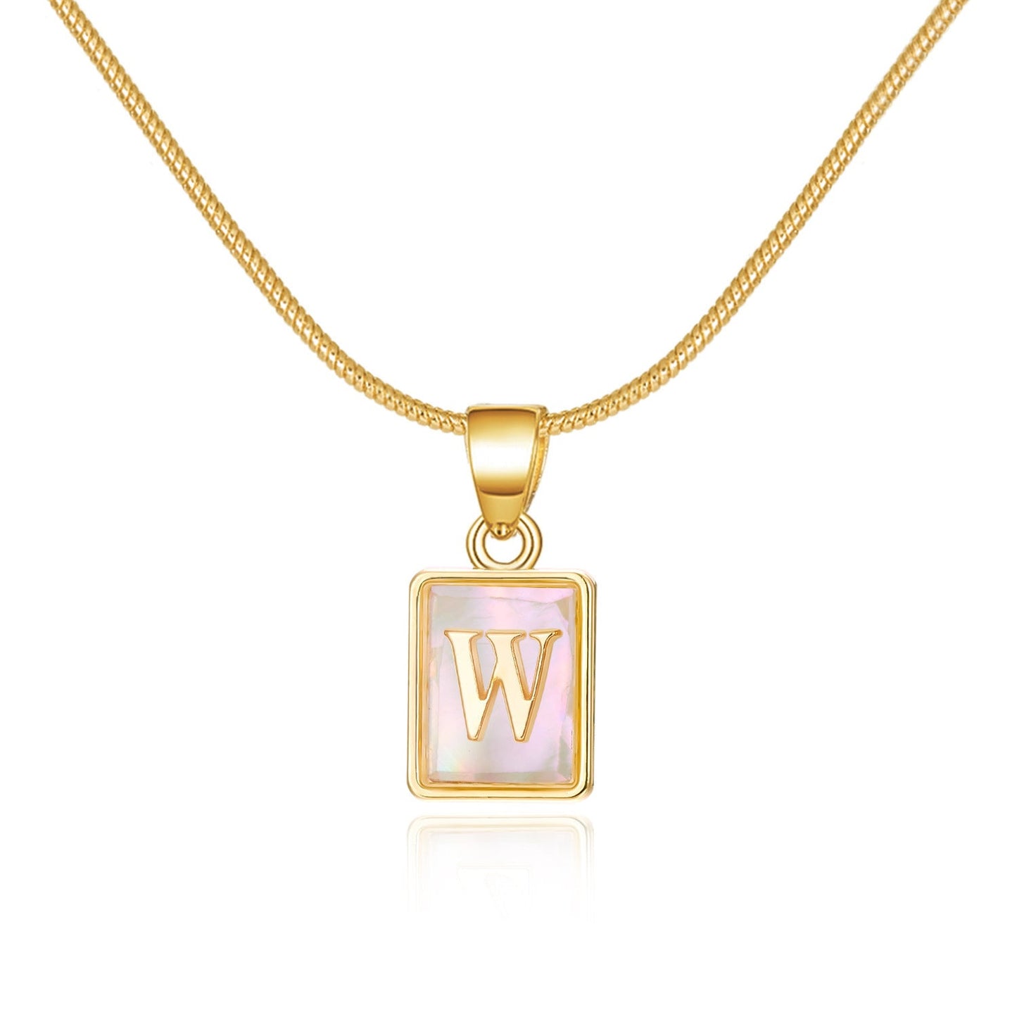 English Letter Pendant Necklace