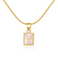 English Letter Pendant Necklace