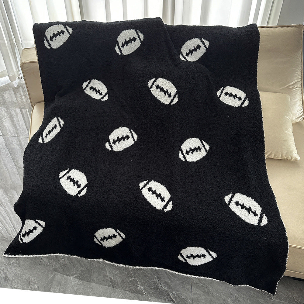 Rugby Half Fleece Blanket