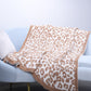 Half Fleece Leopard Blanket