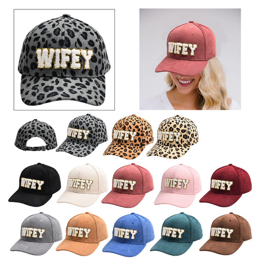 WIFEY Corduroy Baseball Cap