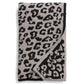 Half Fleece Leopard Blanket